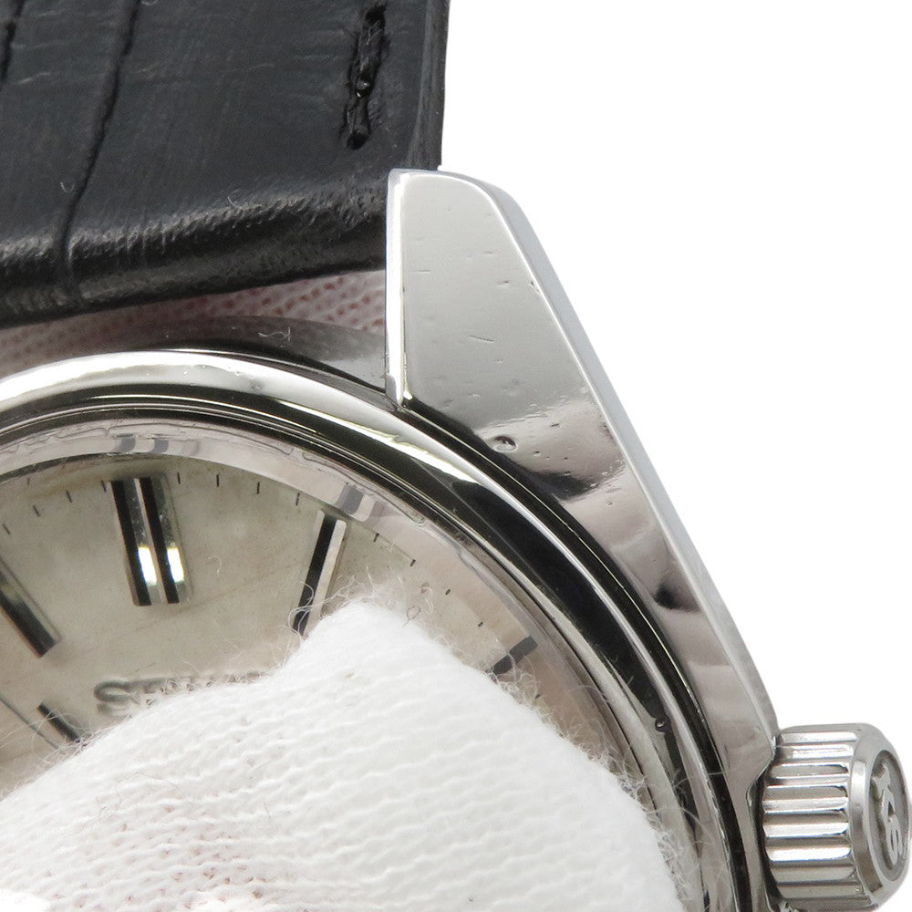 SEIKO King Seiko Hi-Beat W36mm Stainless Steel Leather Silver Dial4502-7001