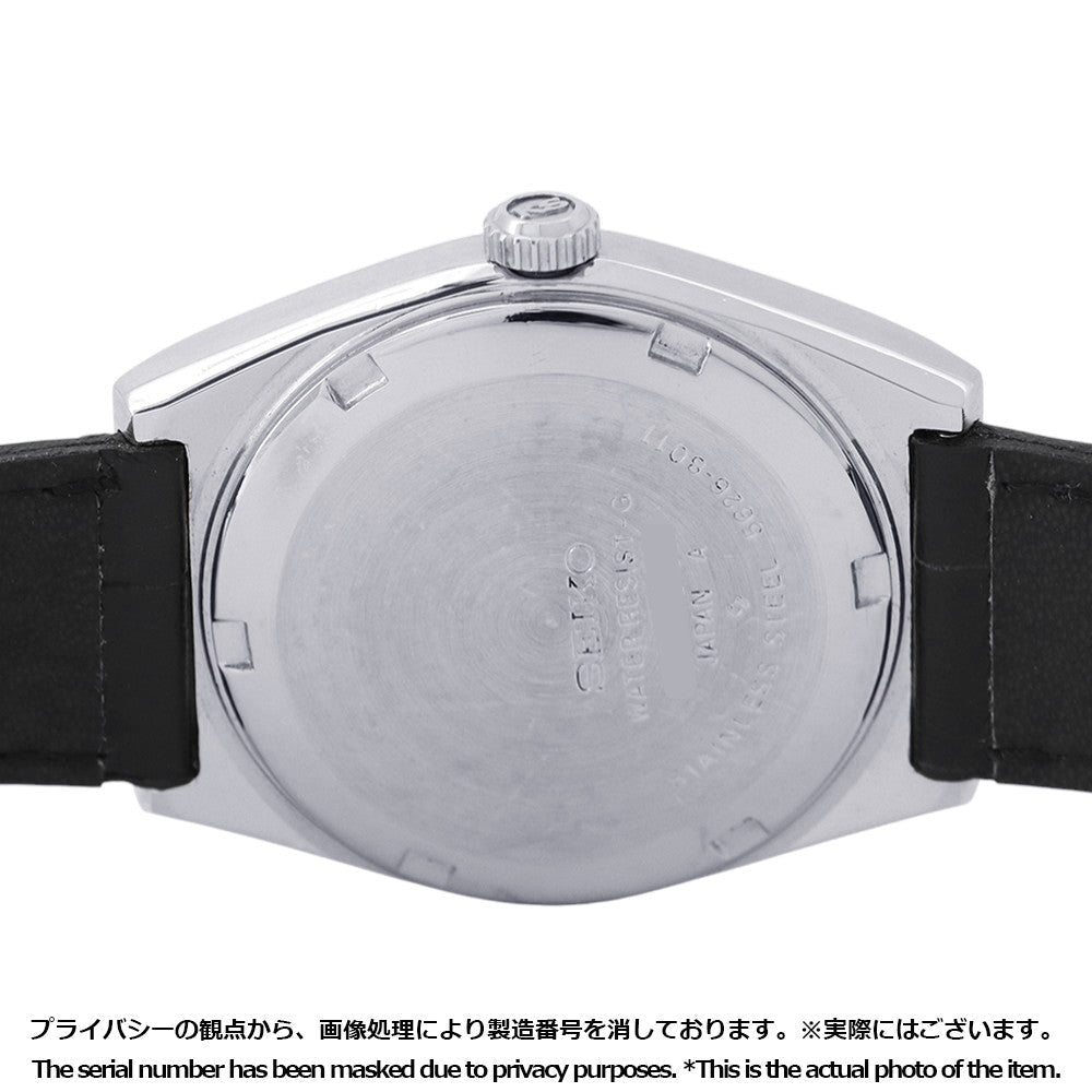 SEIKO King Seiko Hi-Beat W35mm Stainless Steel Leather Navy Dial5626-8011