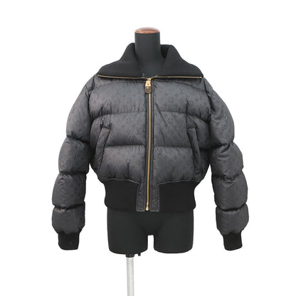 LOUIS VUITTON Cropped Monogram Puffer Jacket MonogramPattern/Short Length Size 38 Noir Nylon76% Polyurethane24%