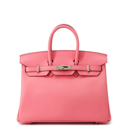 HERMES Birkin Rose Azalee Swift Leather Size 25