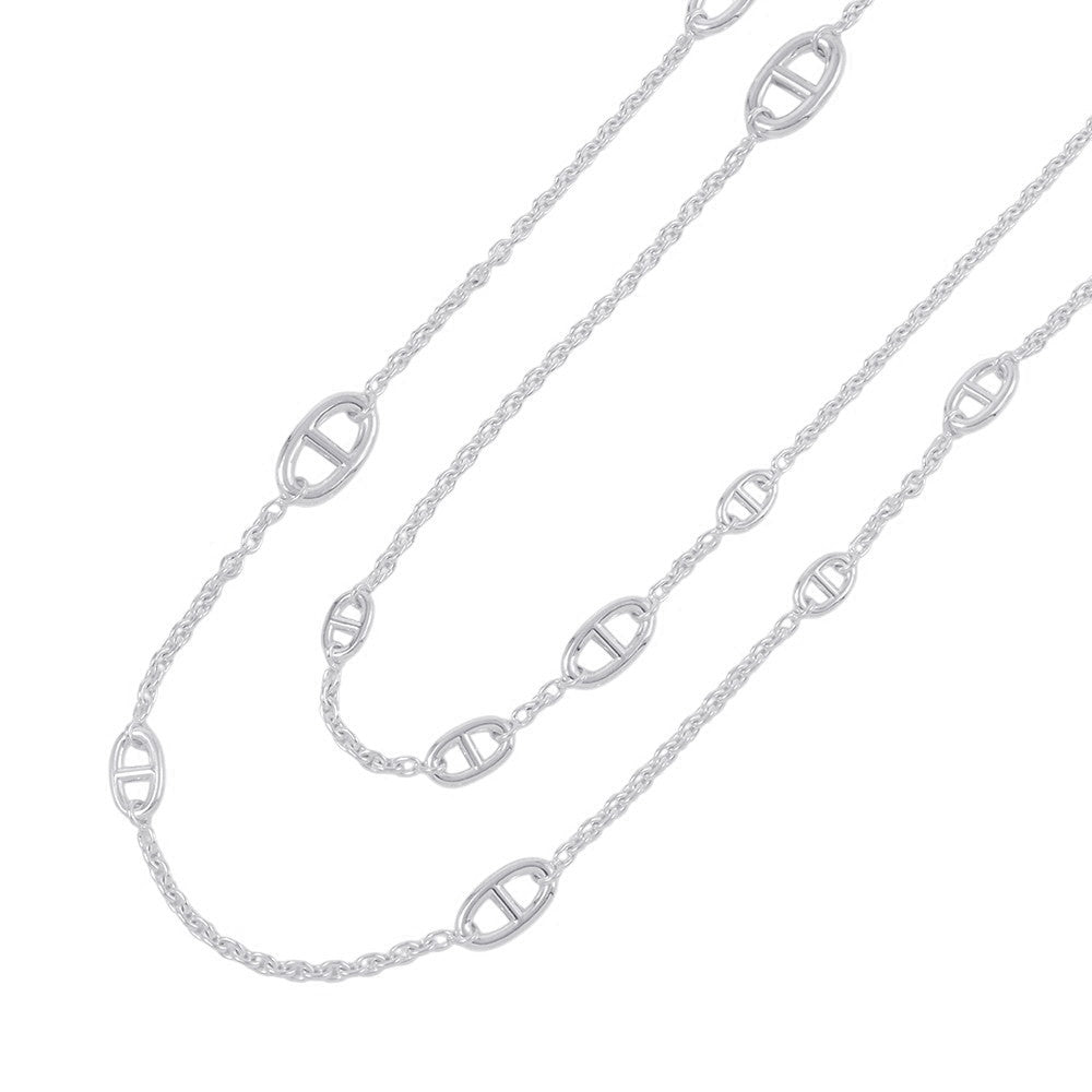 HERMES Chaine d'Ancre Farandole Long Necklace Size 160 SV925