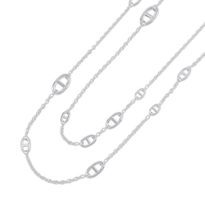 HERMES Chaine d'Ancre Farandole Long Necklace Size 160 SV925