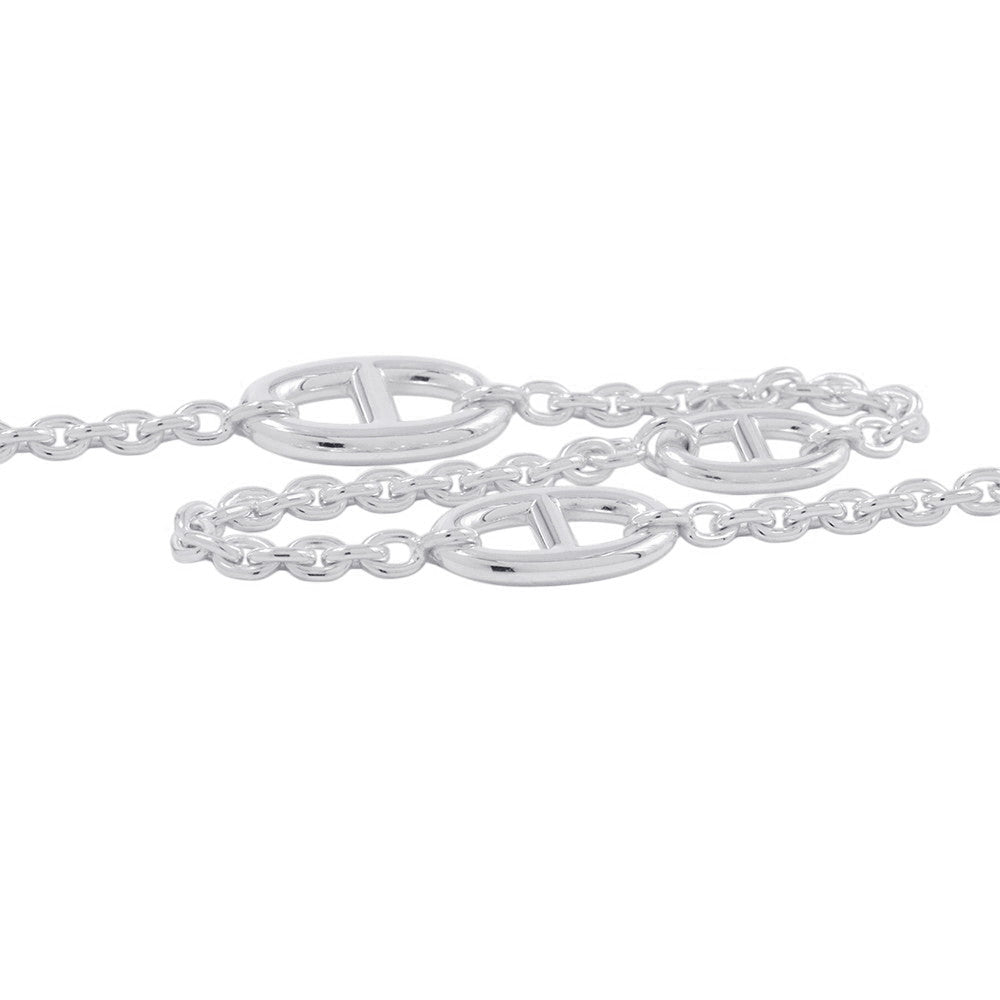 HERMES Chaine d'Ancre Farandole Long Necklace Size 160 SV925