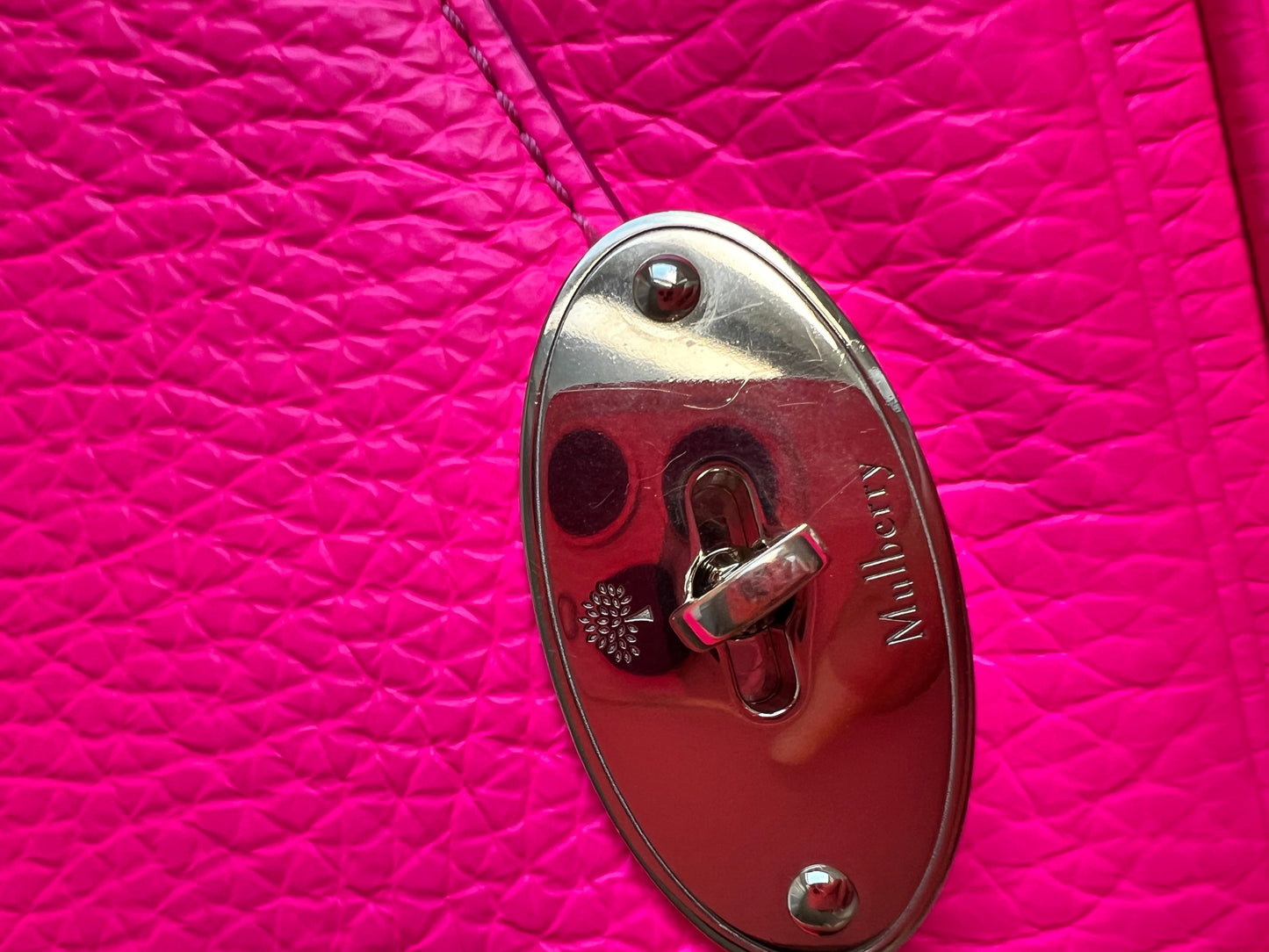 Mulberry Neon Pink Mini Darley Shoulder Bag (RRP £725)