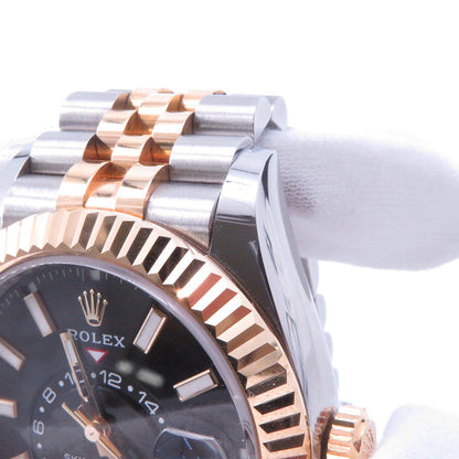 ROLEX Sky-Dweller W42mm Stainless Steel K18YG Black Dial336933