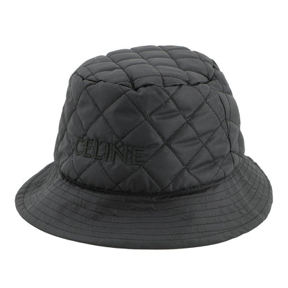 CELINE Quilted Baguette Hat Size S Black/Orange2AUB0495M Nylon