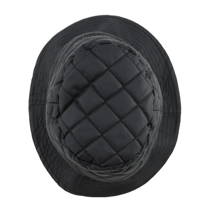 CELINE Quilted Baguette Hat Size S Black/Orange2AUB0495M Nylon