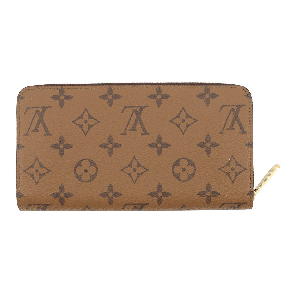 LOUIS VUITTON Zippy Wallet NoirM82444 Monogram Reverse Canvas