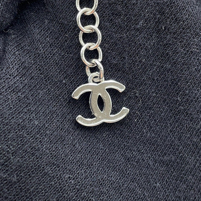 CHANEL CC Logo Bracelet SilverABF724 Metal Rhinestone Faux Pearl
