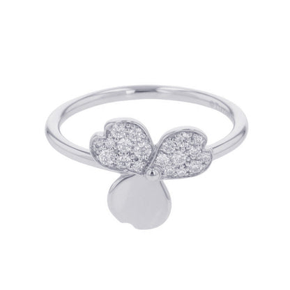 TIFFANY&Co. Paper Flower Ring Size Approximately No. 14 Pt950
