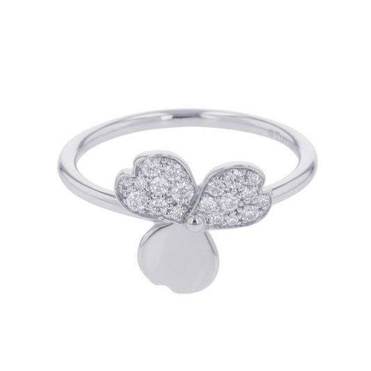 TIFFANY&Co. Paper Flower Ring Size Approximately No. 14 Pt950