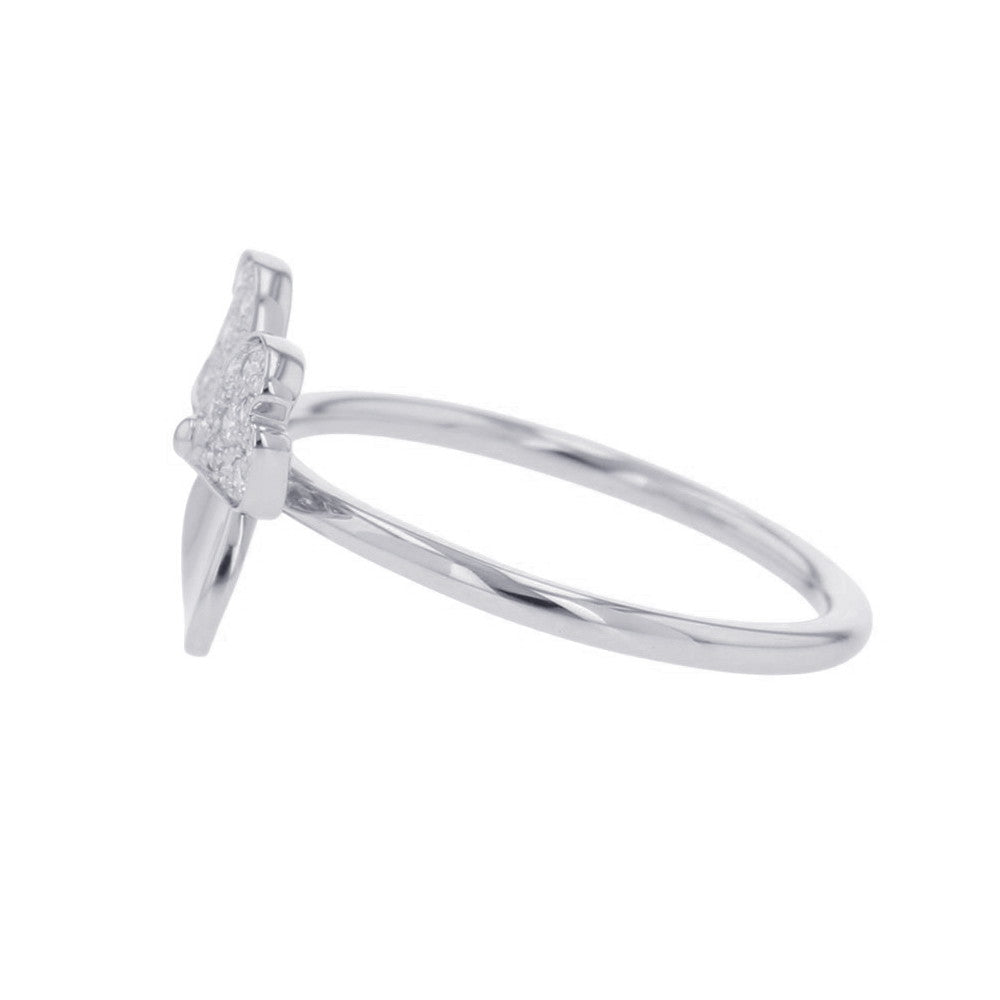 TIFFANY&Co. Paper Flower Ring Size Approximately No. 14 Pt950