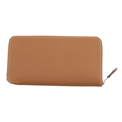 HERMES Azap Long silk in Gold Epsom
