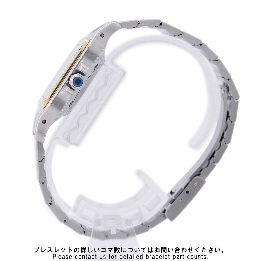 CARTIER Cartier Santos Galbe LM H40.8mm×W29.0mm Stainless Steel K18YG White Dial81036288/2961