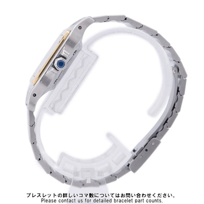 CARTIER Cartier Santos Galbe LM H40.8mm×W29.0mm Stainless Steel K18YG White Dial81036288/2961