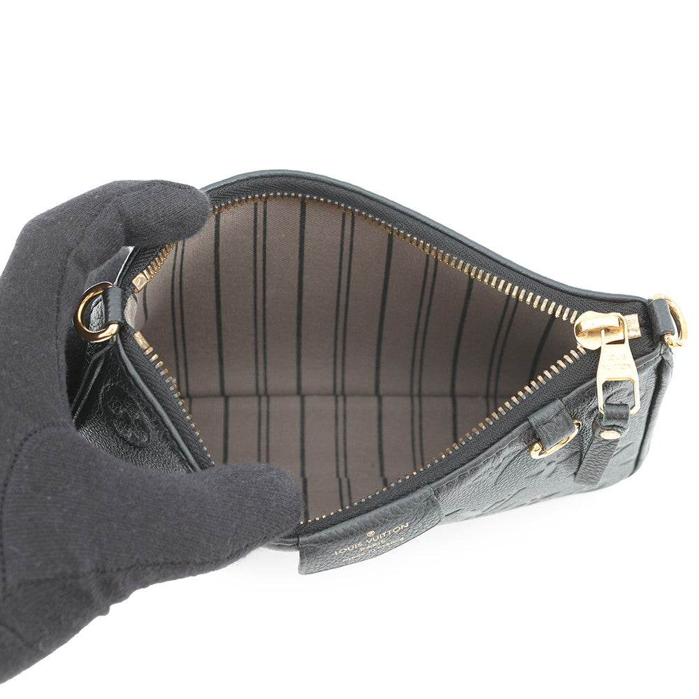 LOUIS VUITTON Easy Pouch NoirM80349 Monogram Empreinte Leather