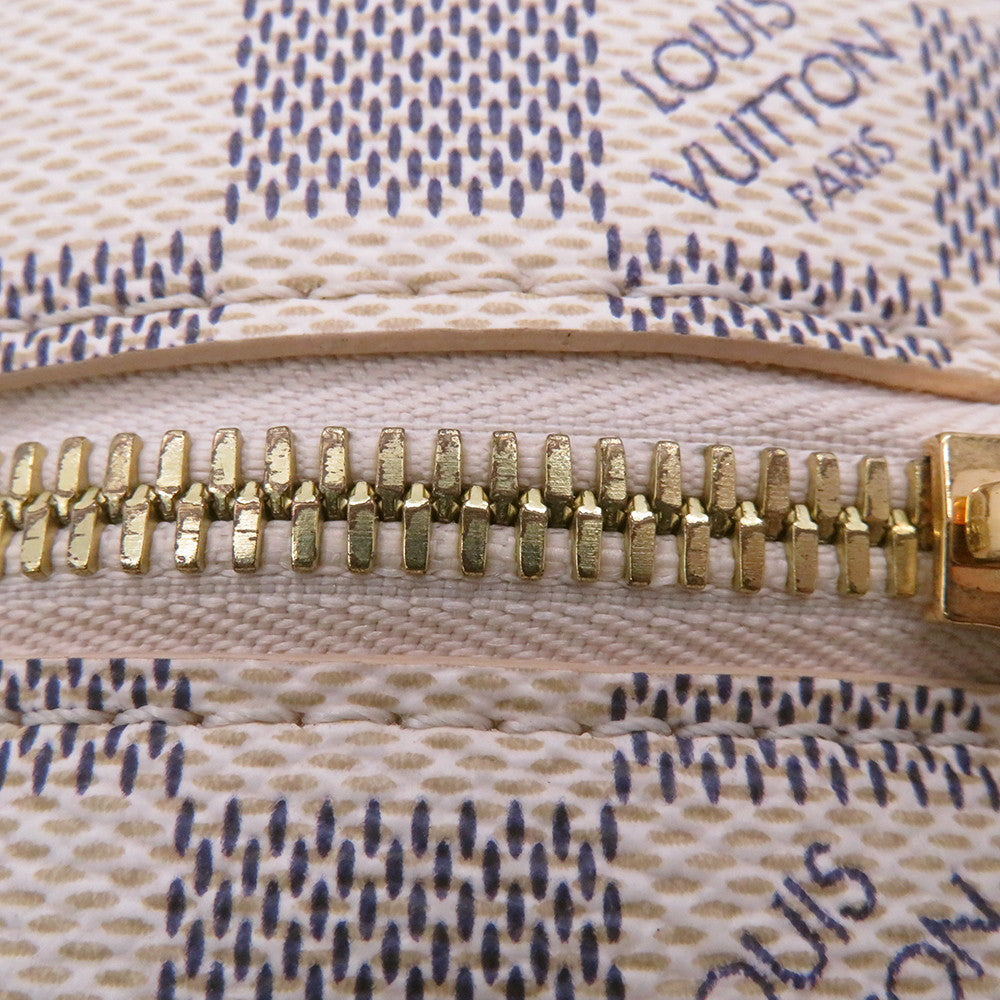 LOUIS VUITTON Boite Chapeau Souple BeigeN40333 Damier Azur Size PM