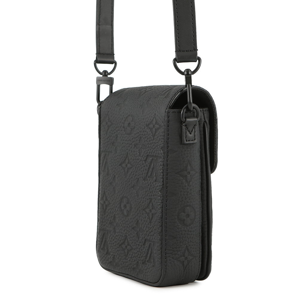 LOUIS VUITTON SPadlock Vertical Wearable Wallet NoirM81524 Monogram・Taurillon