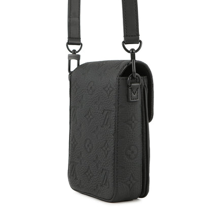 LOUIS VUITTON SPadlock Vertical Wearable Wallet NoirM81524 Monogram・Taurillon