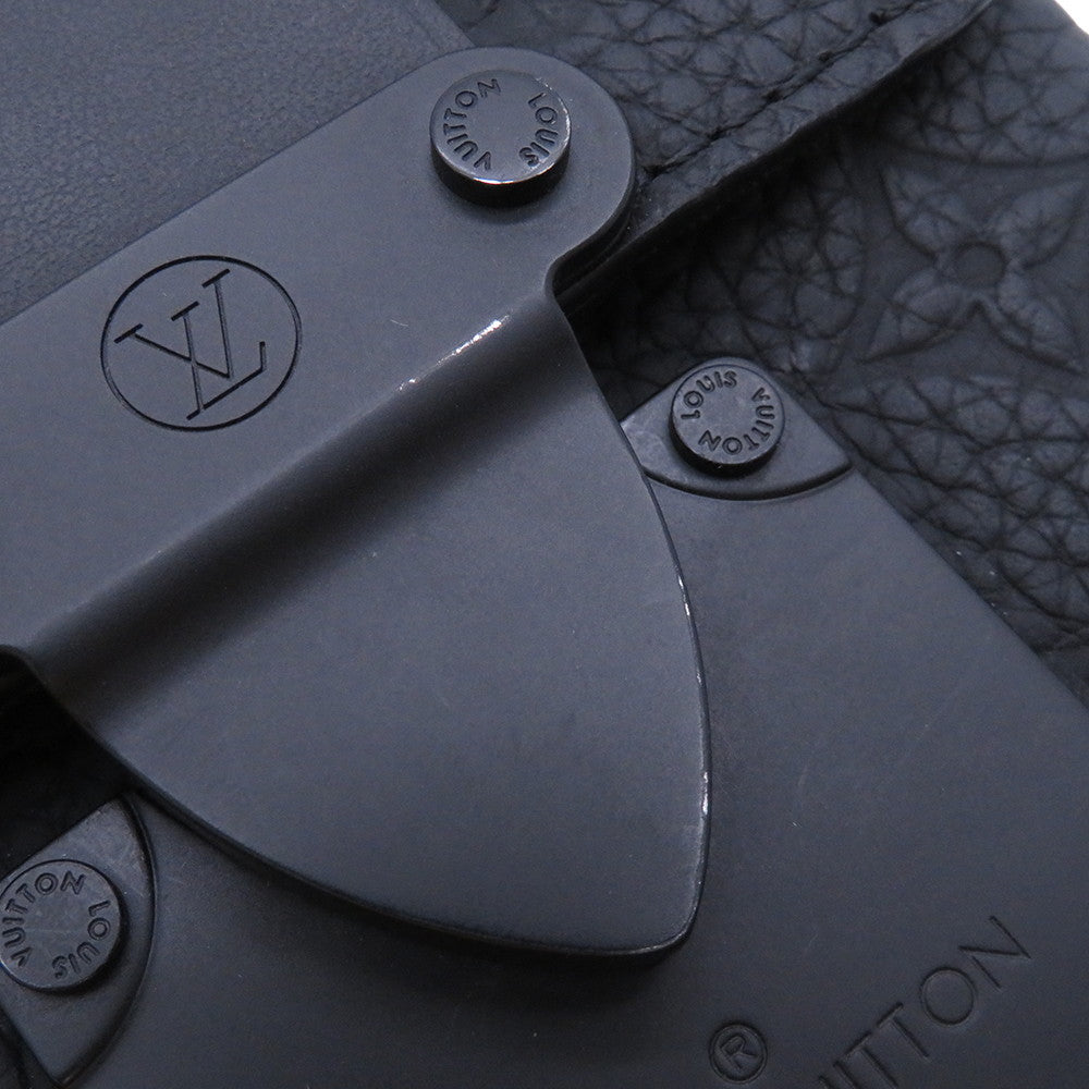 LOUIS VUITTON SPadlock Vertical Wearable Wallet NoirM81524 Monogram・Taurillon