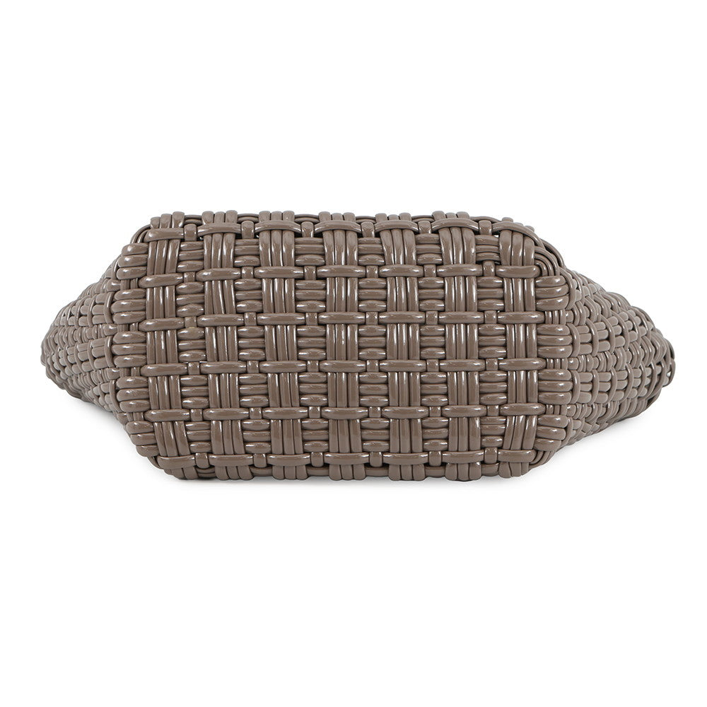 BALENCIAGA Bistro basket Greige671342 Patent Leather Size XS