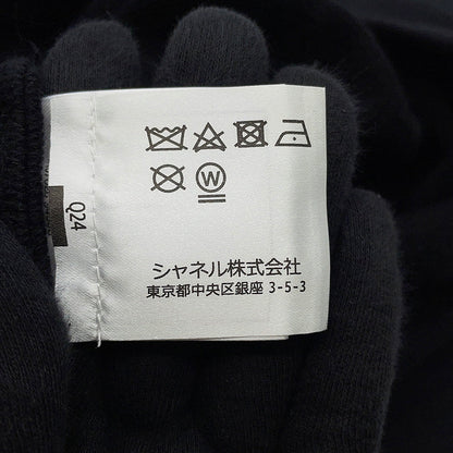 CHANEL Komark Knitted Fabric Size M Black/GoldP57840 Cotton100%
