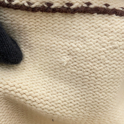 LOUIS VUITTON Signature Light Cardigan Size XL Beige/Brown1AFPXY Cotton65% Nylon35%