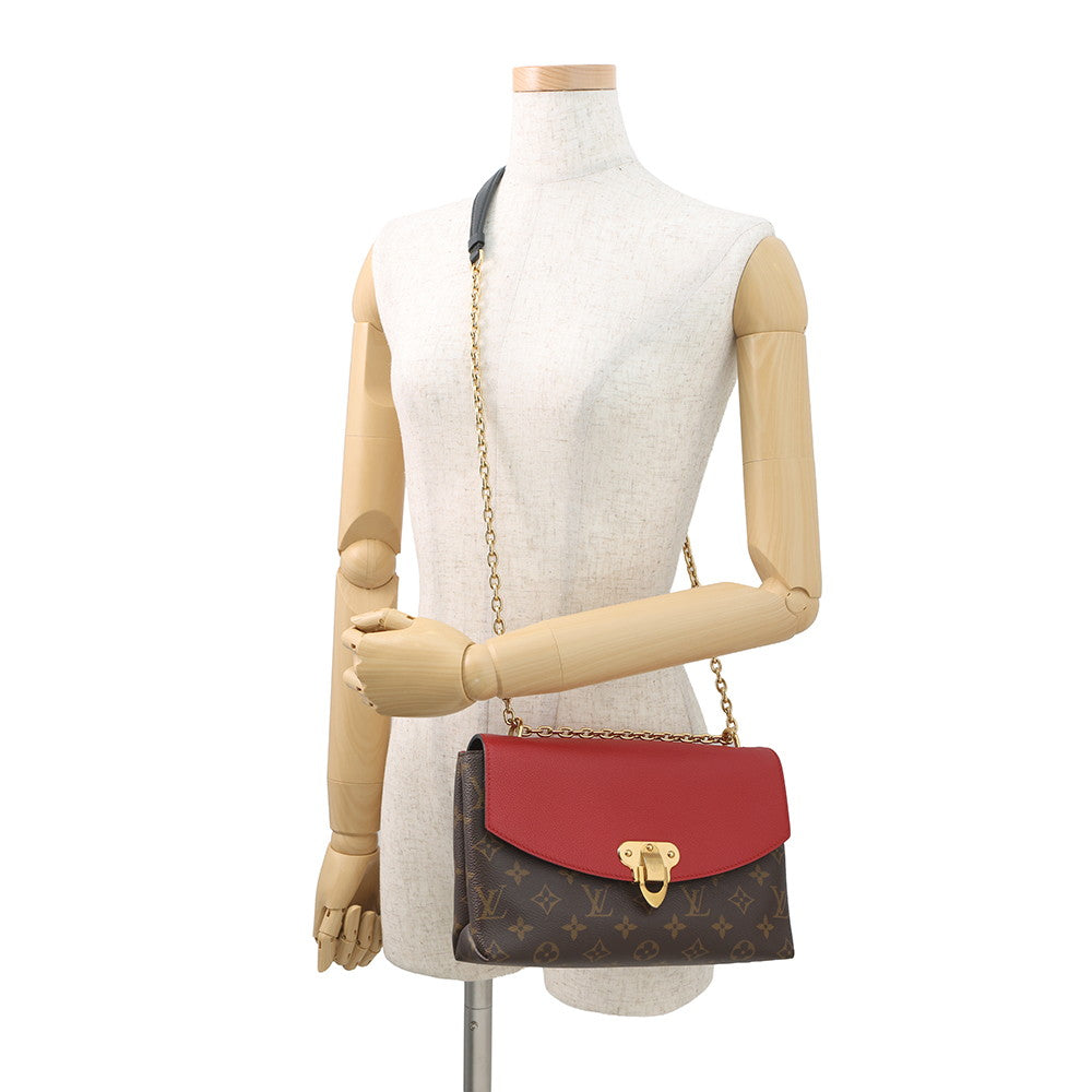 LOUIS VUITTON Saint-Placide CeriseM43713 Monogram Grain Leather