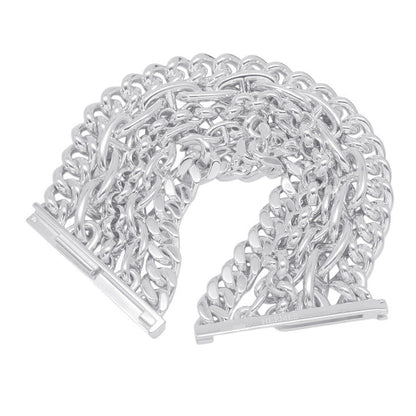 HERMES Chaine d'Ancre Multi Chain Bracelet Size 17 SV925