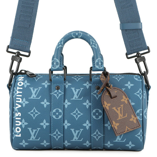 LOUIS VUITTON Keepall Bandouliere BlueM46803 Monogram Size 25