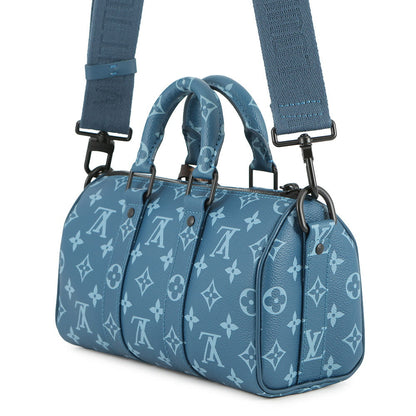 LOUIS VUITTON Keepall Bandouliere BlueM46803 Monogram Size 25