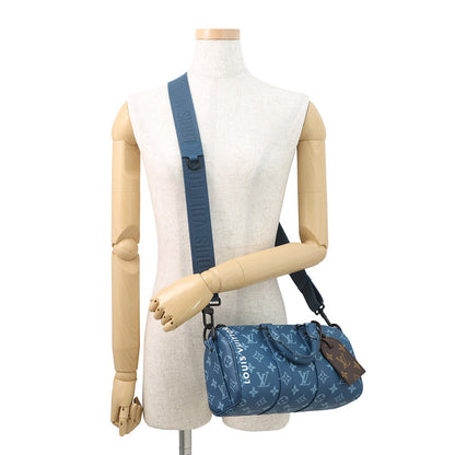 LOUIS VUITTON Keepall Bandouliere BlueM46803 Monogram Size 25