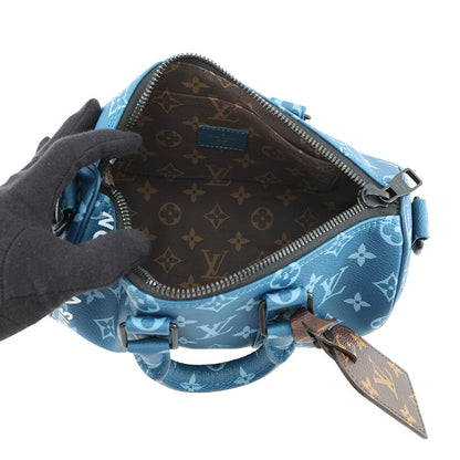 LOUIS VUITTON Keepall Bandouliere BlueM46803 Monogram Size 25