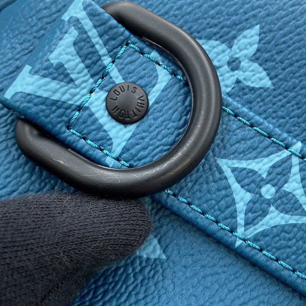 LOUIS VUITTON Keepall Bandouliere BlueM46803 Monogram Size 25