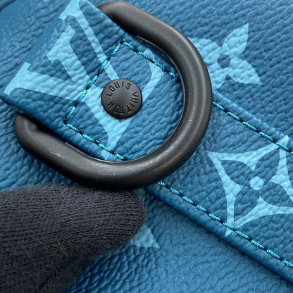 LOUIS VUITTON Keepall Bandouliere BlueM46803 Monogram Size 25