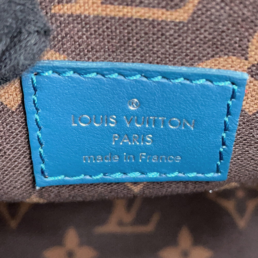 LOUIS VUITTON Keepall Bandouliere BlueM46803 Monogram Size 25