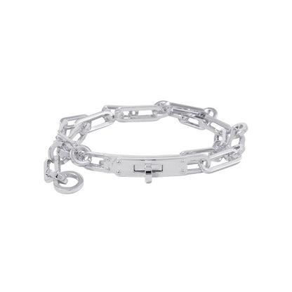 HERMES Kelly Chaine Double Tour Bracelet Size 16 SV925
