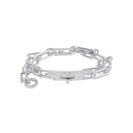 HERMES Kelly Chaine Double Tour Bracelet Size 16 SV925