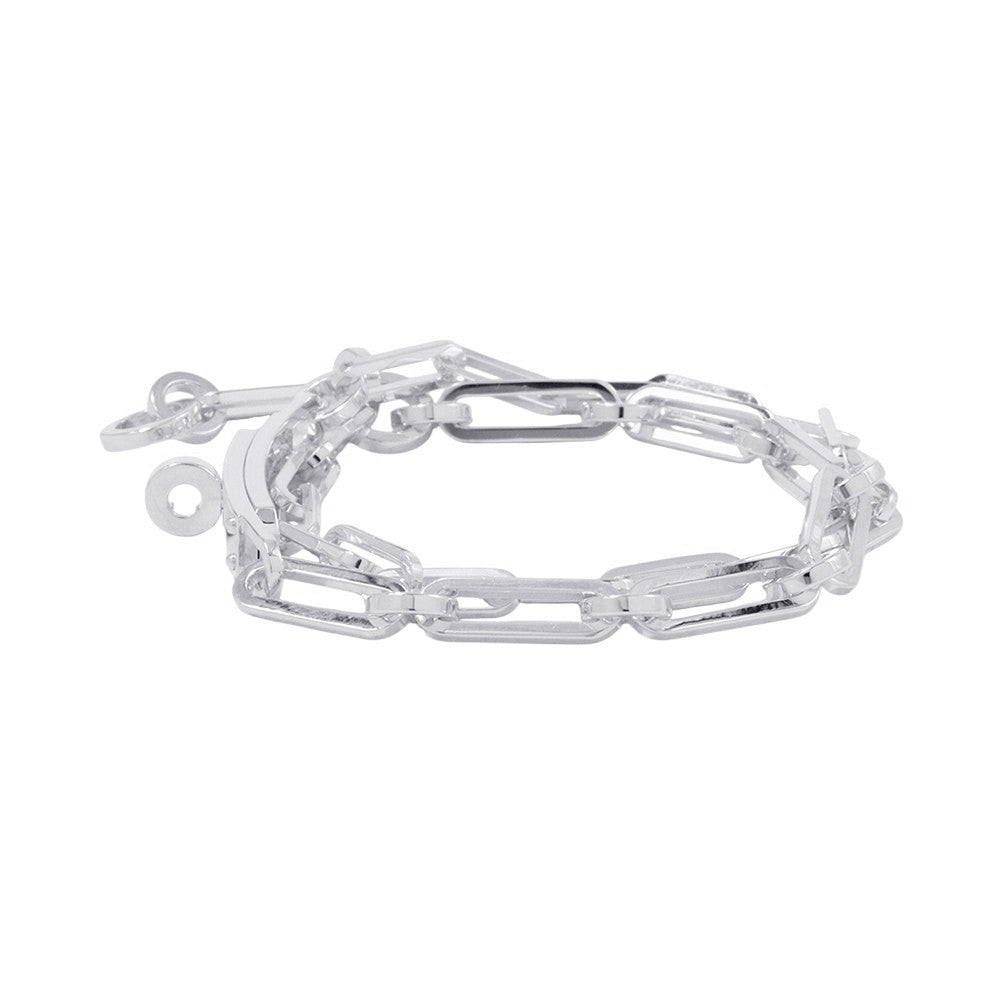 HERMES Kelly Chaine Double Tour Bracelet Size 16 SV925