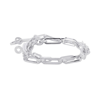 HERMES Kelly Chaine Double Tour Bracelet Size 16 SV925