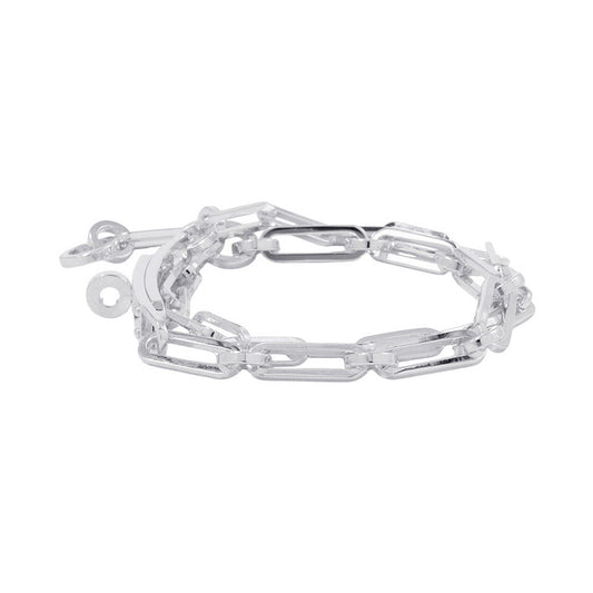 HERMES Kelly Chaine Double Tour Bracelet Size 16 SV925