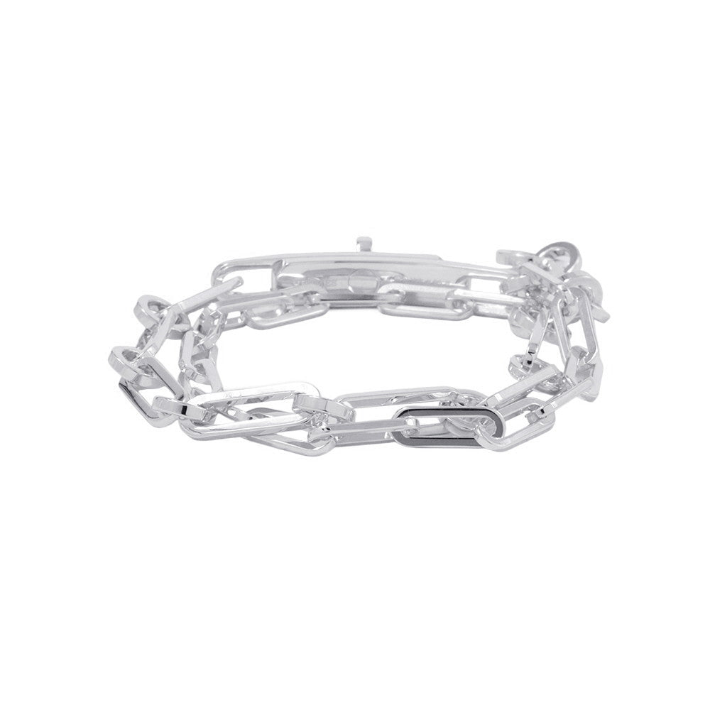 HERMES Kelly Chaine Double Tour Bracelet Size 16 SV925
