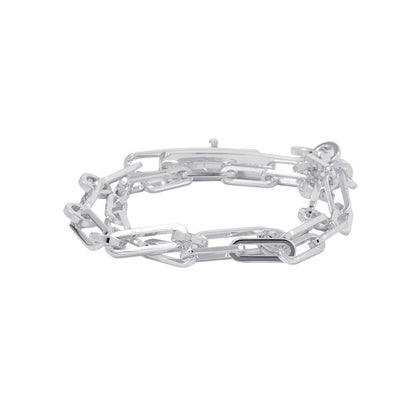 HERMES Kelly Chaine Double Tour Bracelet Size 16 SV925