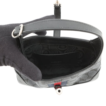 BALENCIAGA GUCCI x BALENCIAGA The Hacker Project Jackie1961 Shoulder Bag Black680132 Canvas Leather Size Mini