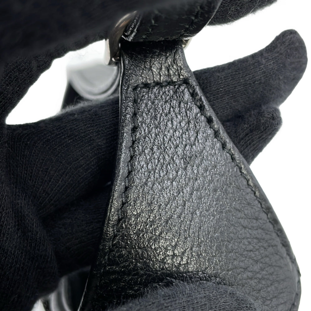 BALENCIAGA GUCCI x BALENCIAGA The Hacker Project Jackie1961 Shoulder Bag Black680132 Canvas Leather Size Mini