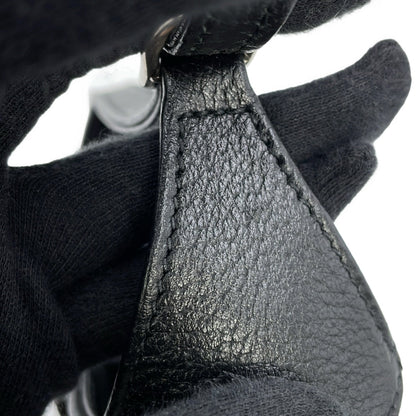 BALENCIAGA GUCCI x BALENCIAGA The Hacker Project Jackie1961 Shoulder Bag Black680132 Canvas Leather Size Mini