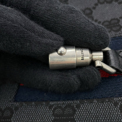 BALENCIAGA GUCCI x BALENCIAGA The Hacker Project Jackie1961 Shoulder Bag Black680132 Canvas Leather Size Mini