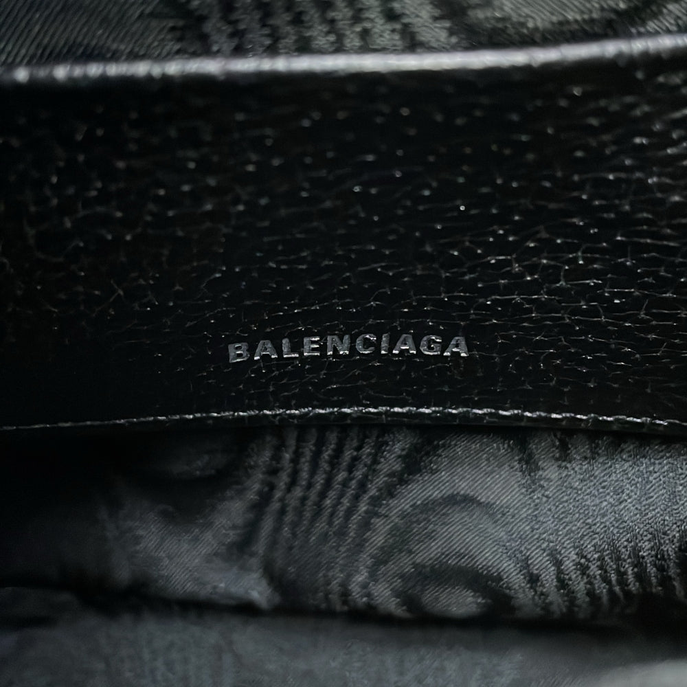 BALENCIAGA GUCCI x BALENCIAGA The Hacker Project Jackie1961 Shoulder Bag Black680132 Canvas Leather Size Mini