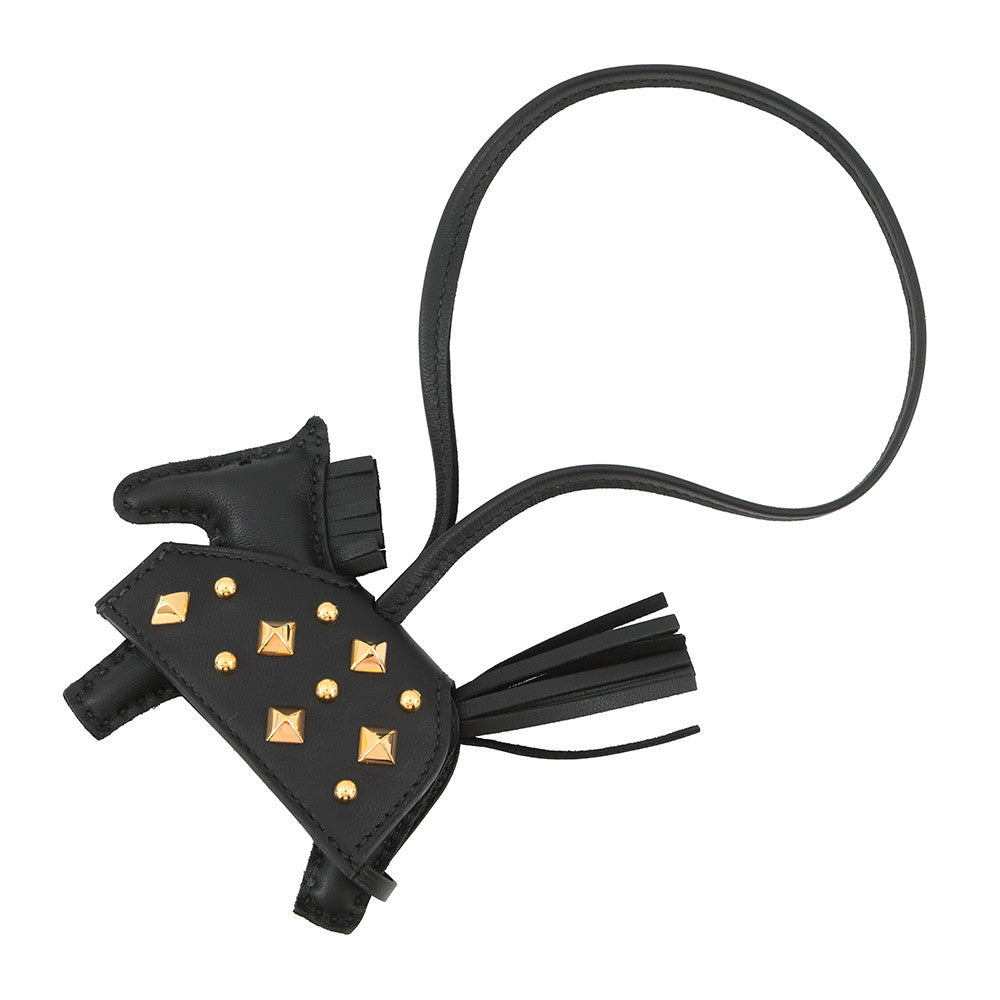 HERMES Robeo Padlock Black Lambskin