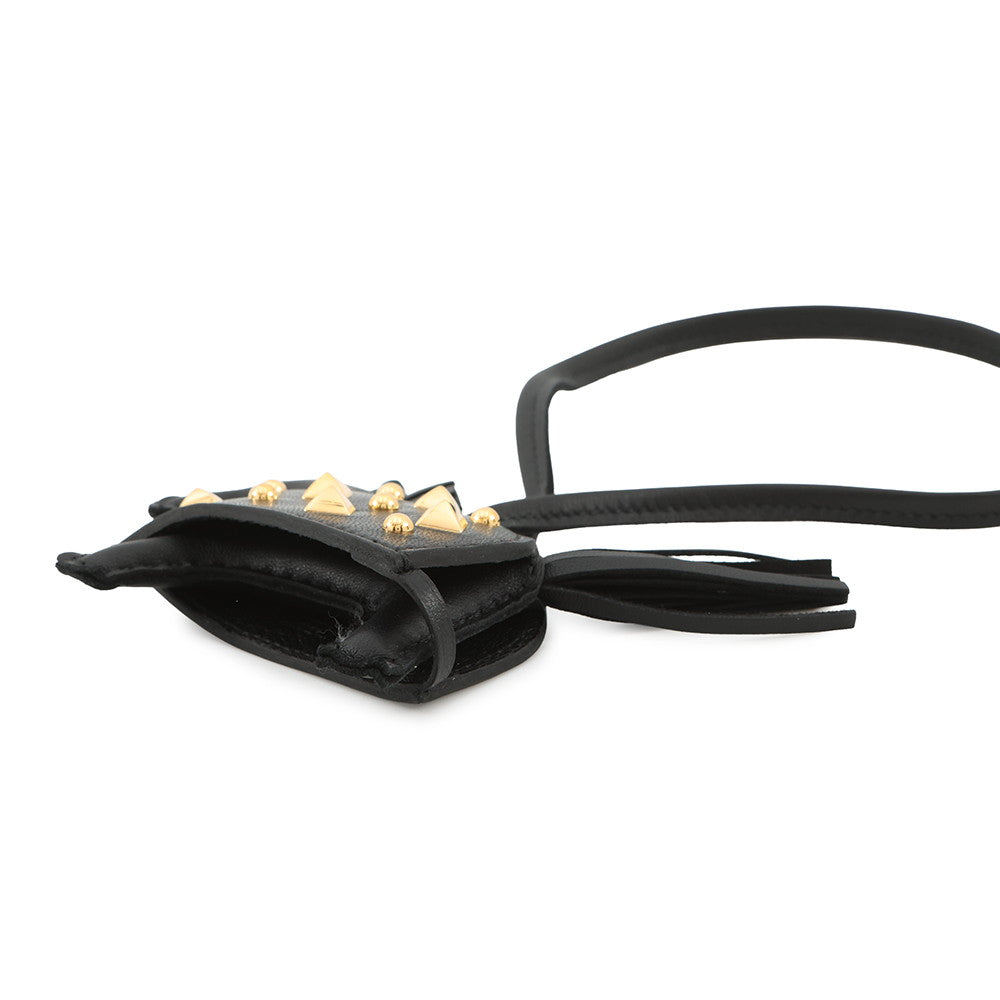 HERMES Robeo Padlock Black Lambskin